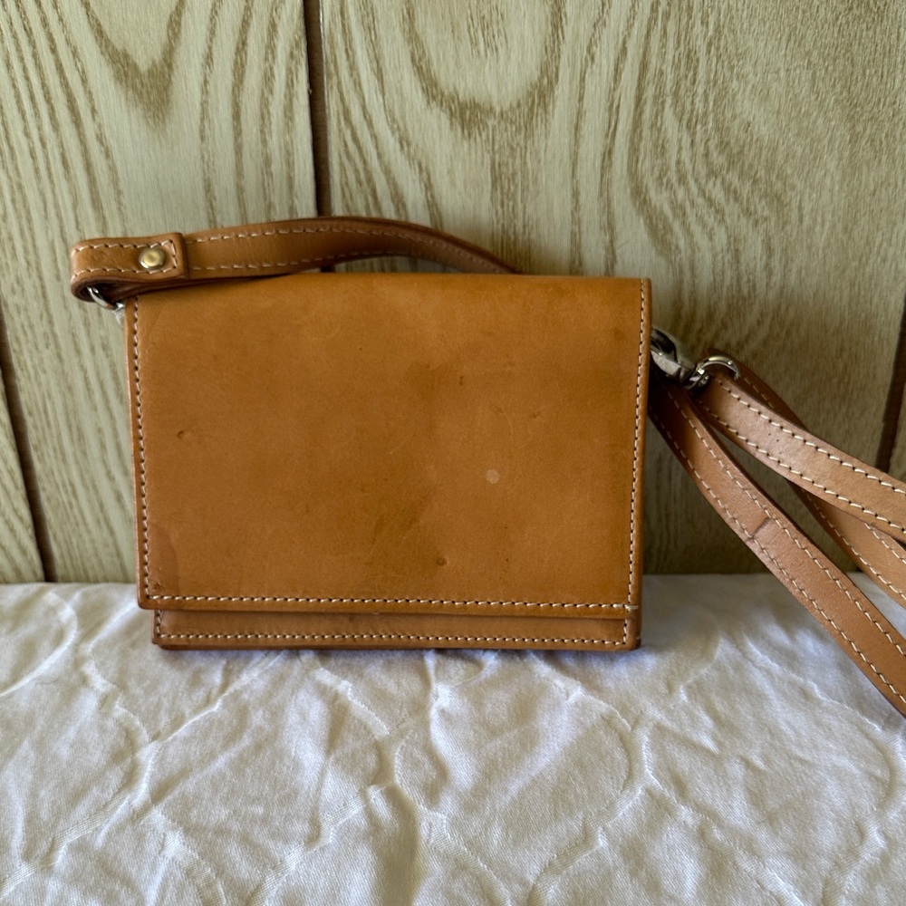 Anonimo Florentino Tan Leather Crossbody Bag